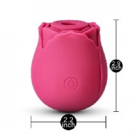 RoseBud 10 Function Clitoral Sucking Vibrating Silicone Rechargeable RED (BACK IN STOCK SOON!)